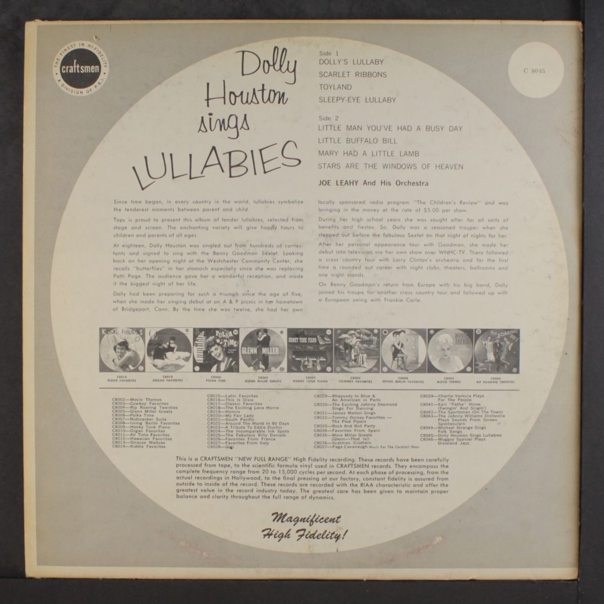 sings lullabies by DOLLY HOUSTON