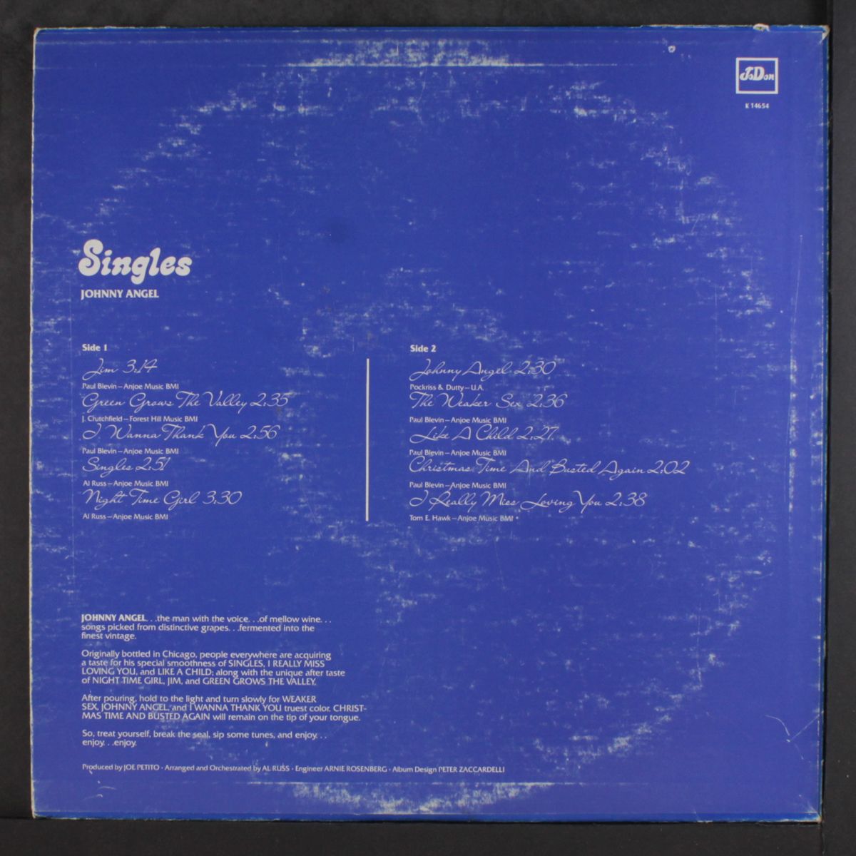 singles by JOHNNY ANGEL