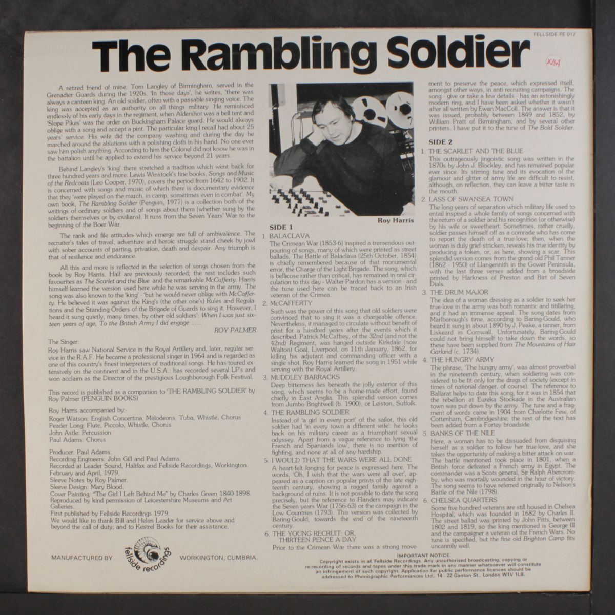 the rambling soldier by ROY HARRIS