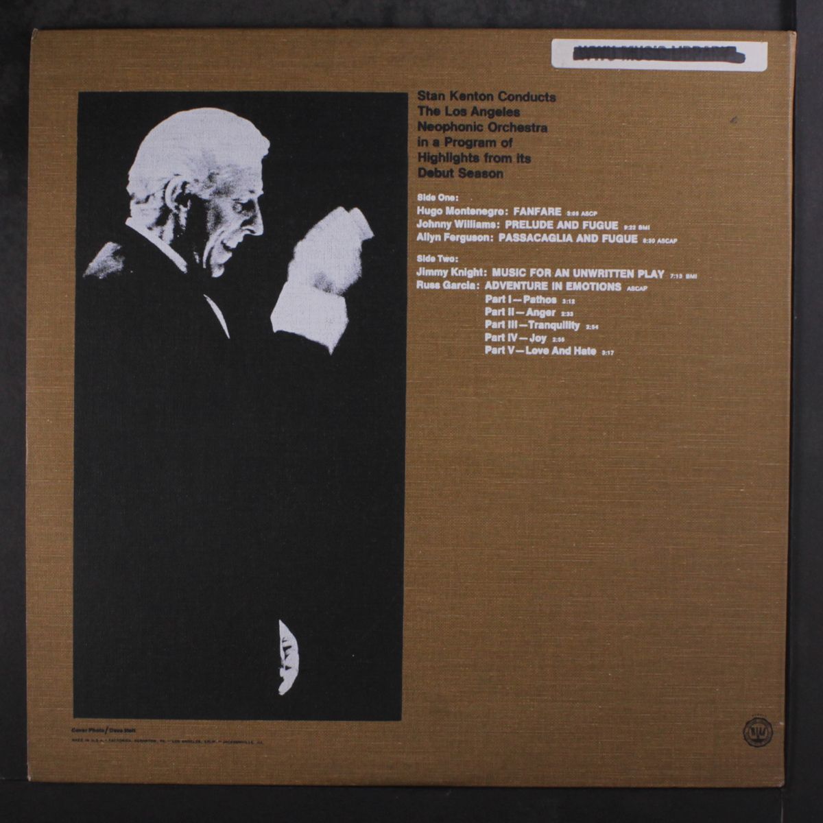 conducts los angeles neophonic orchestra by STAN KENTON