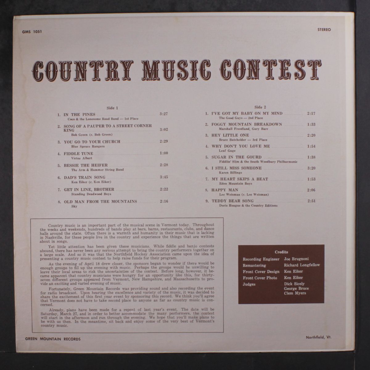 country music contest by VARIOUS