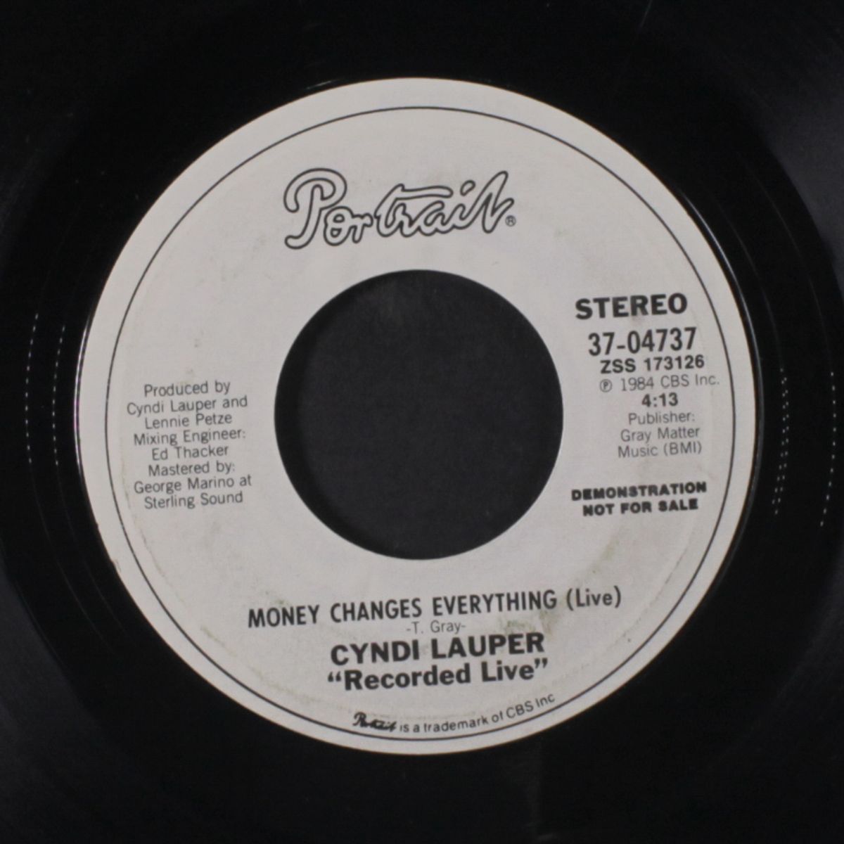 money changes everything / same (live versioin) by CYNDI LAUPER