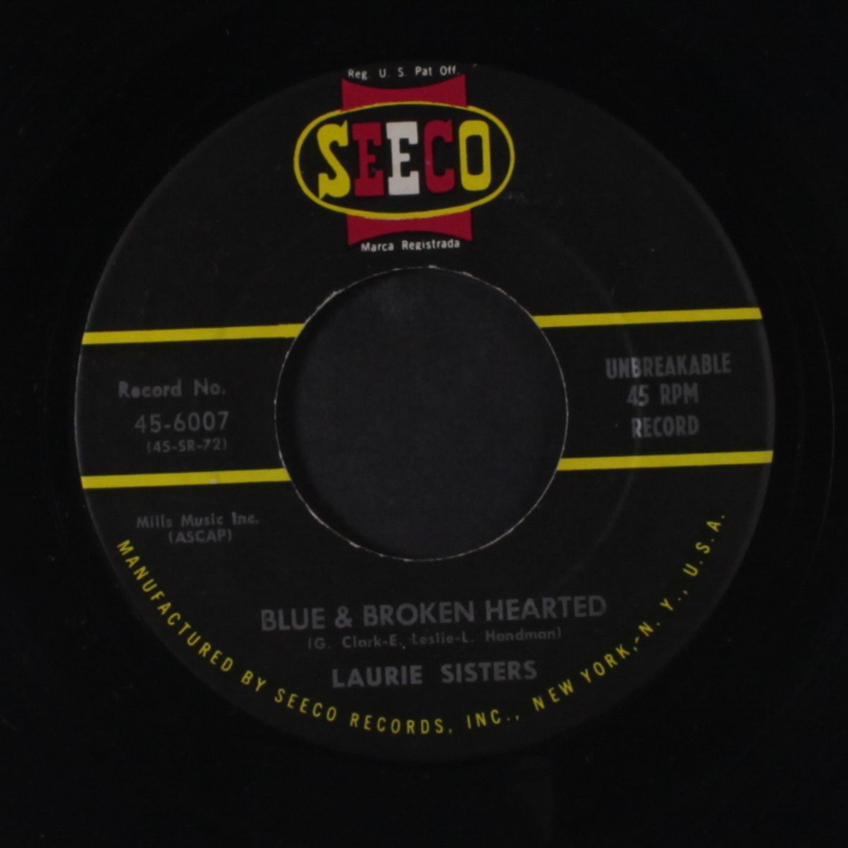 blue & broken hearted / tell me, tell me by LAURIE SISTERS