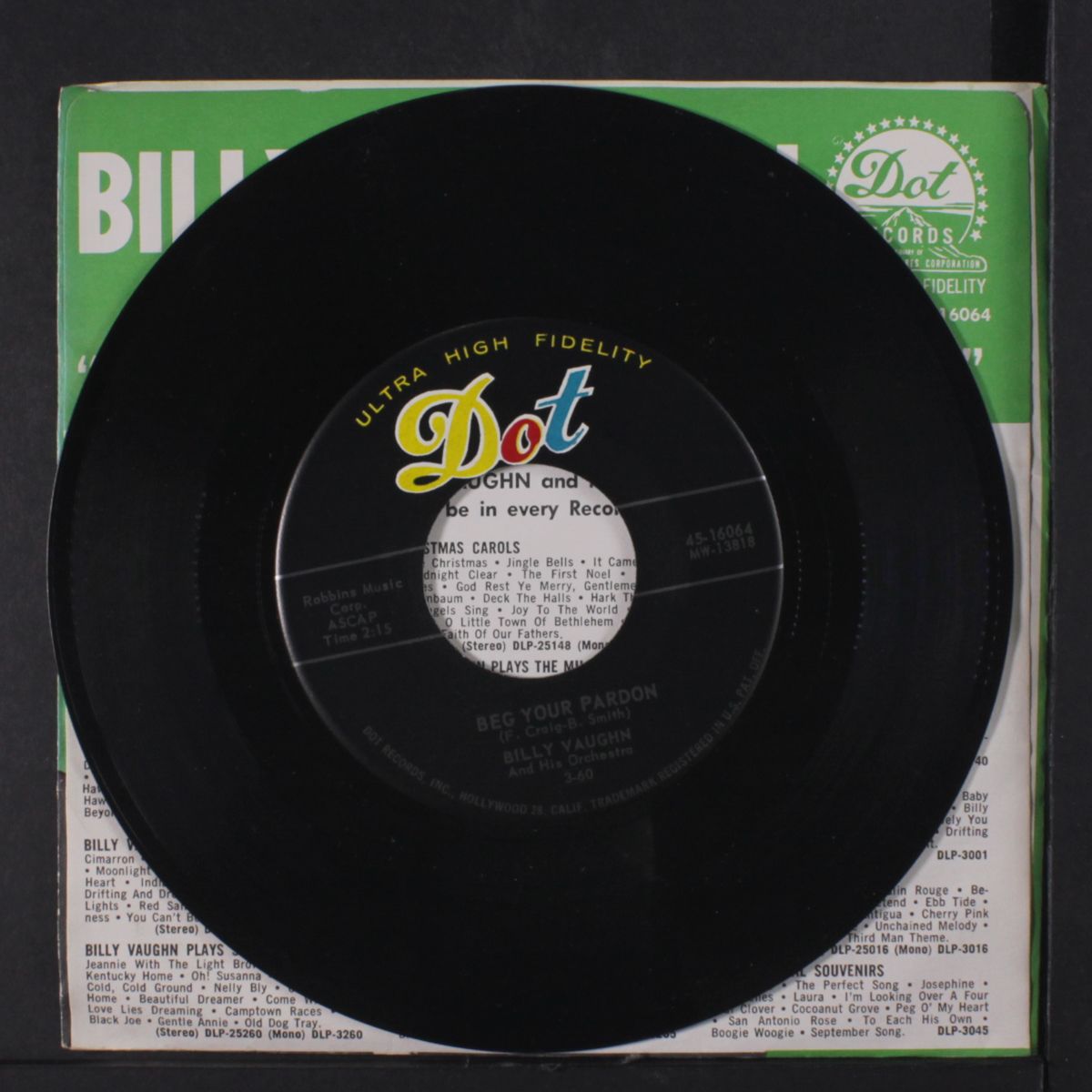 skater's waltz / beg your pardon by BILLY VAUGHN
