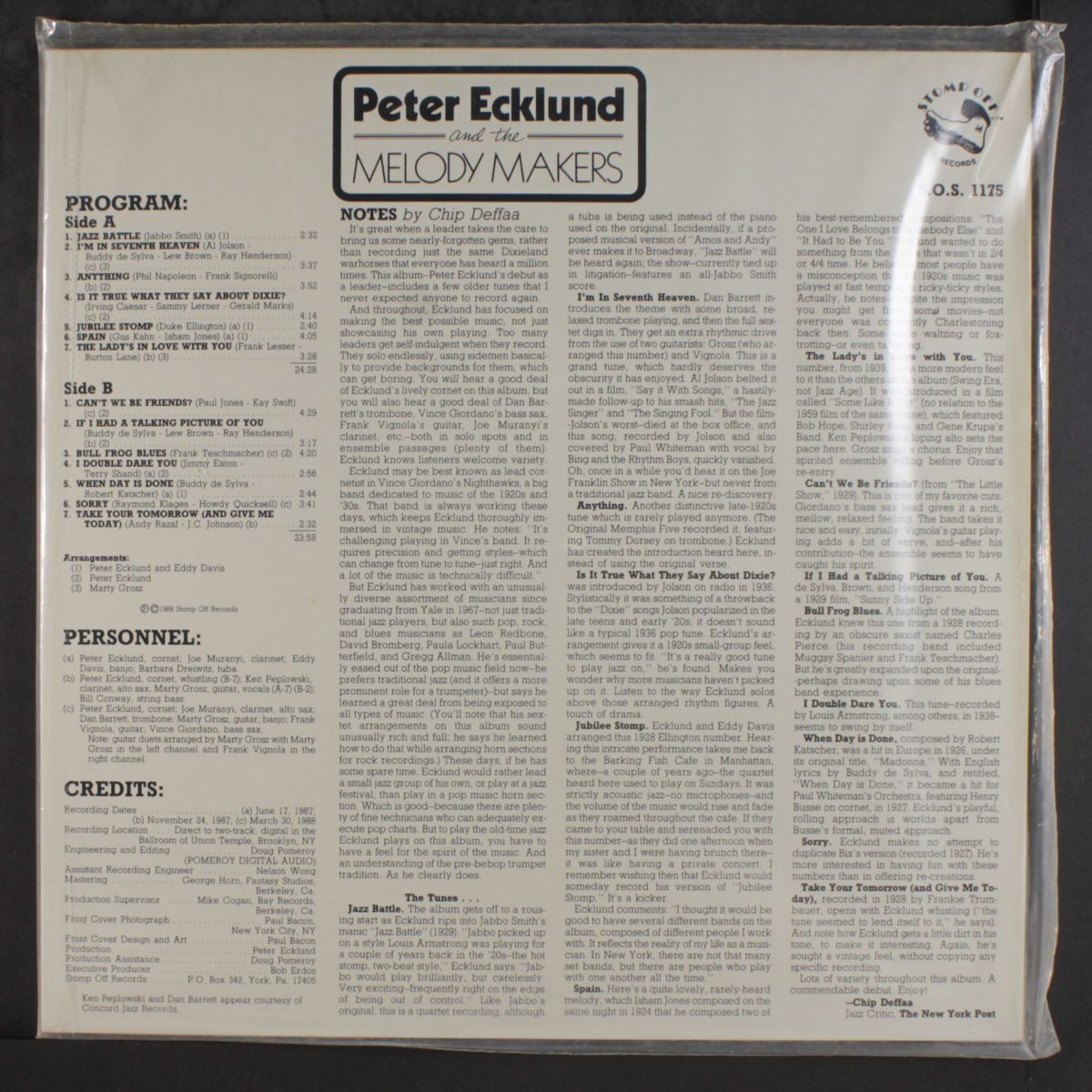 peter ecklund and the melody makers by PETER ECKLUND