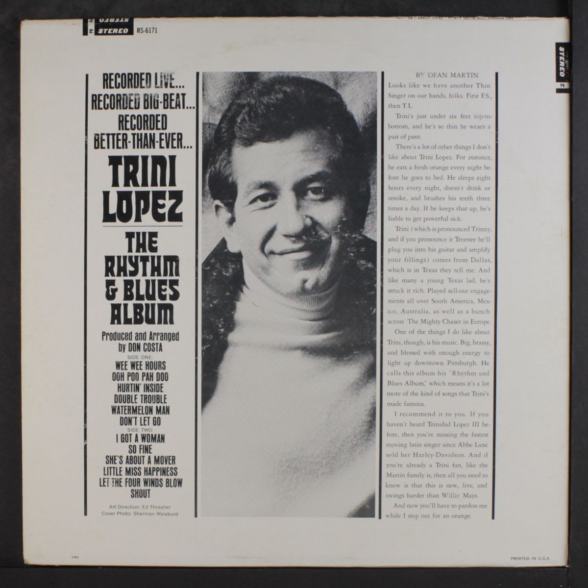 the rhythm & blues album by TRINI LOPEZ