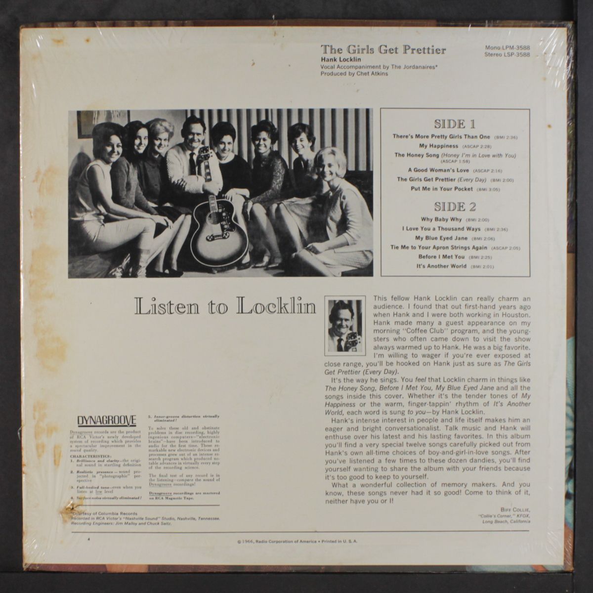 the girls get prettier by HANK LOCKLIN