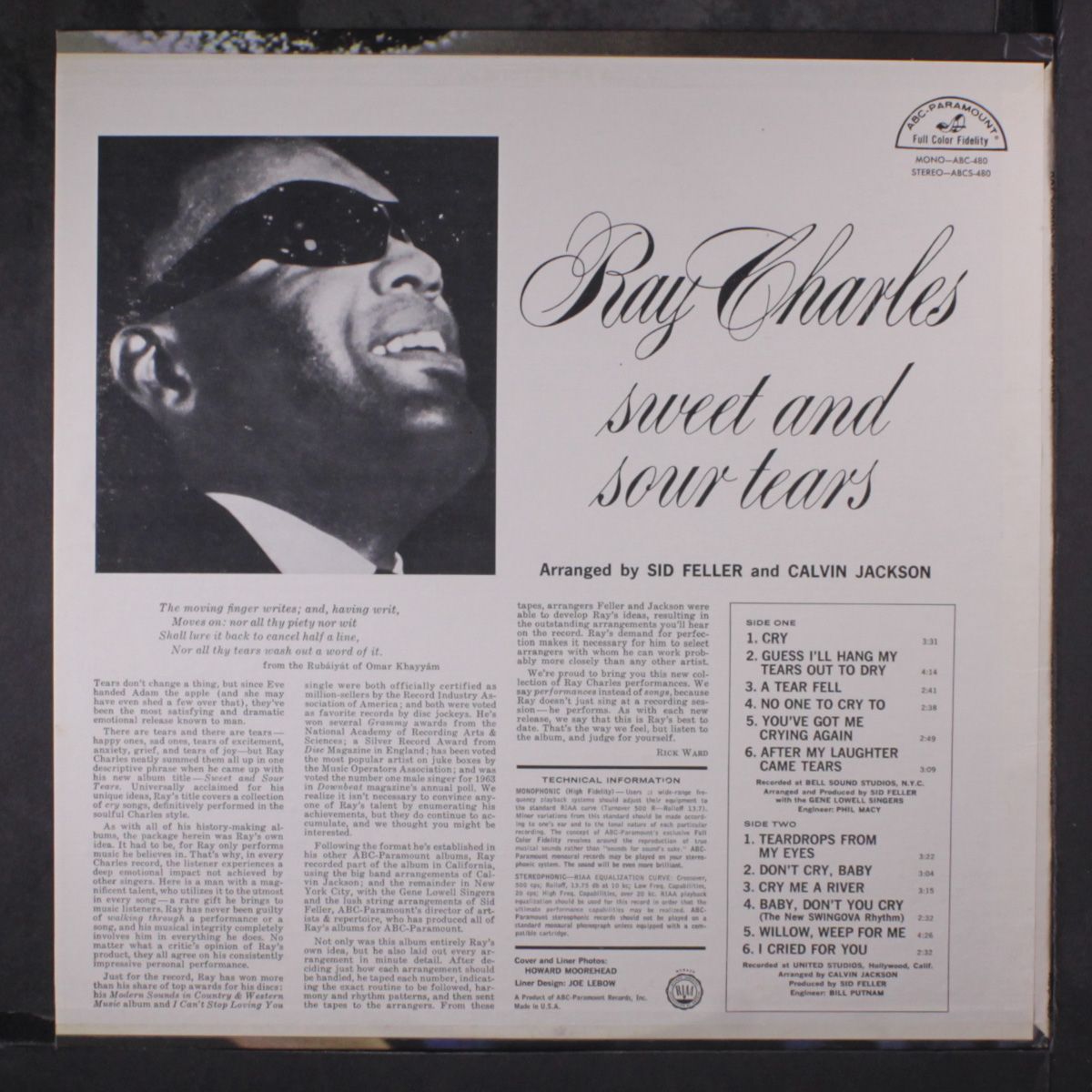 sweet & sour tears by RAY CHARLES
