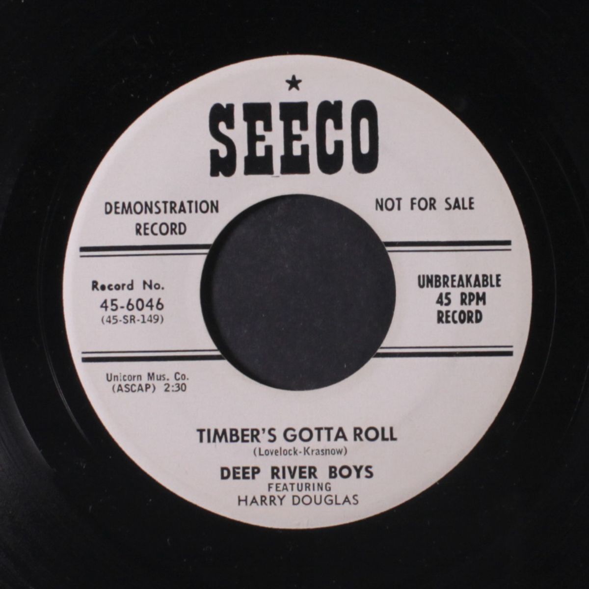 timber's gotta roll / i don't know why by DEEP RIVER BOYS