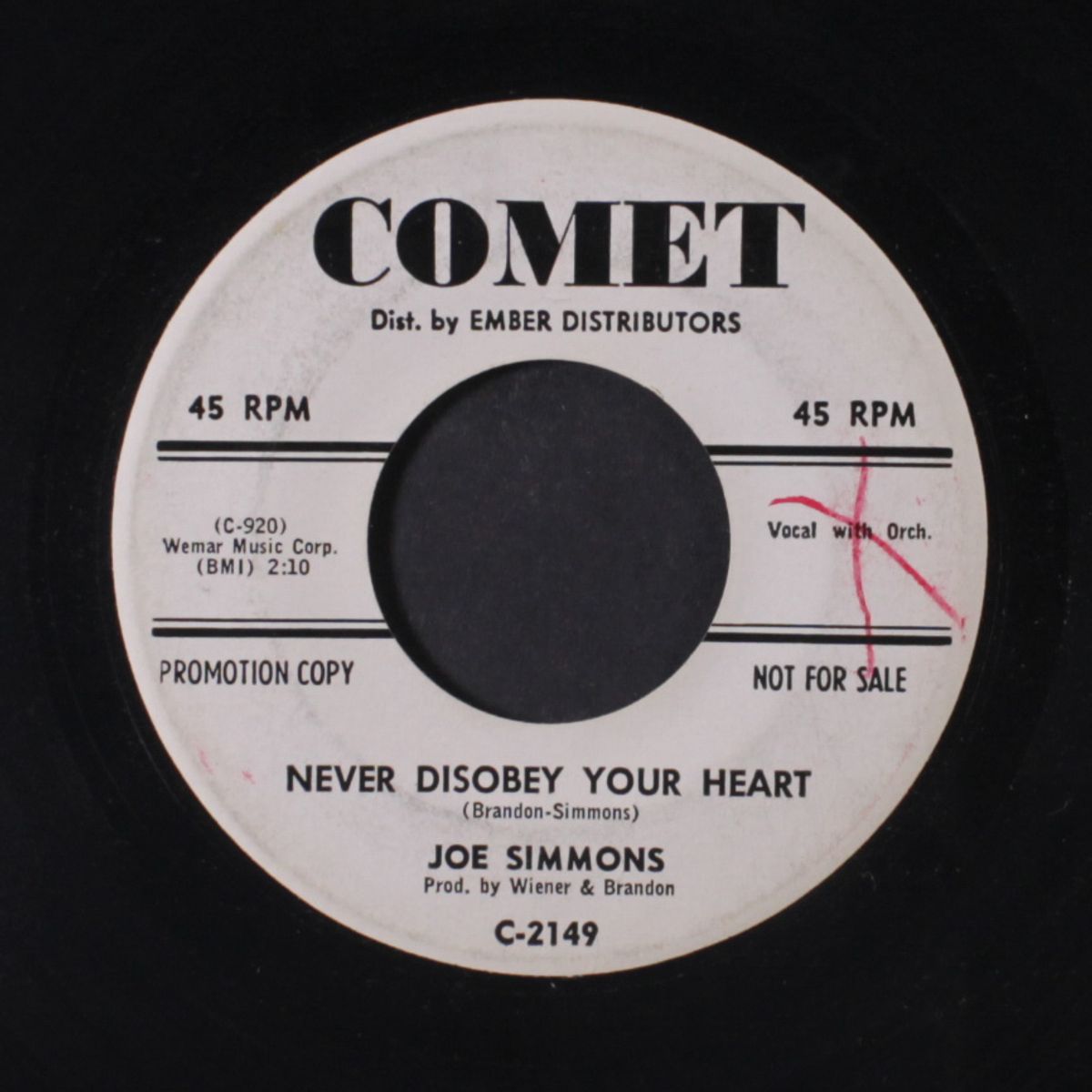 all aboard / never disobey your heart by JOE SIMMONS