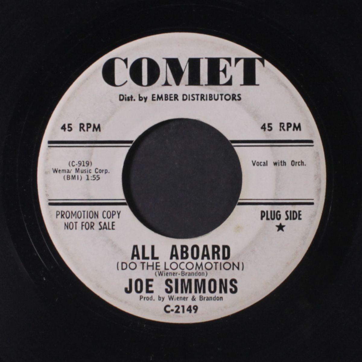 all aboard / never disobey your heart by JOE SIMMONS