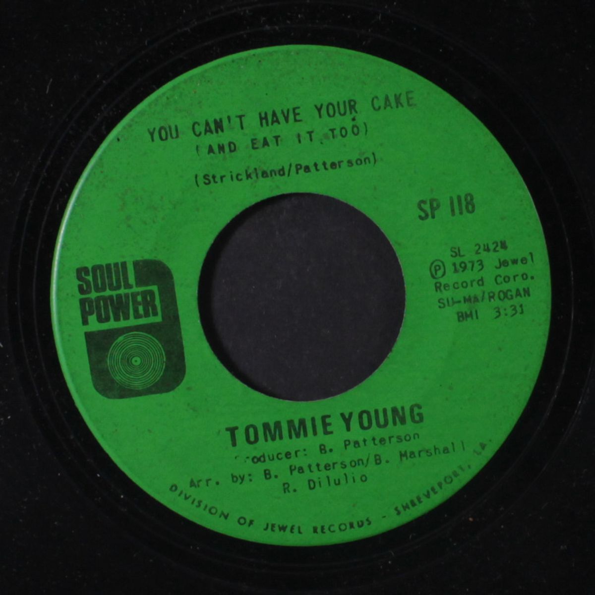 you came just in time / you can't have your cake by TOMMIE YOUNG