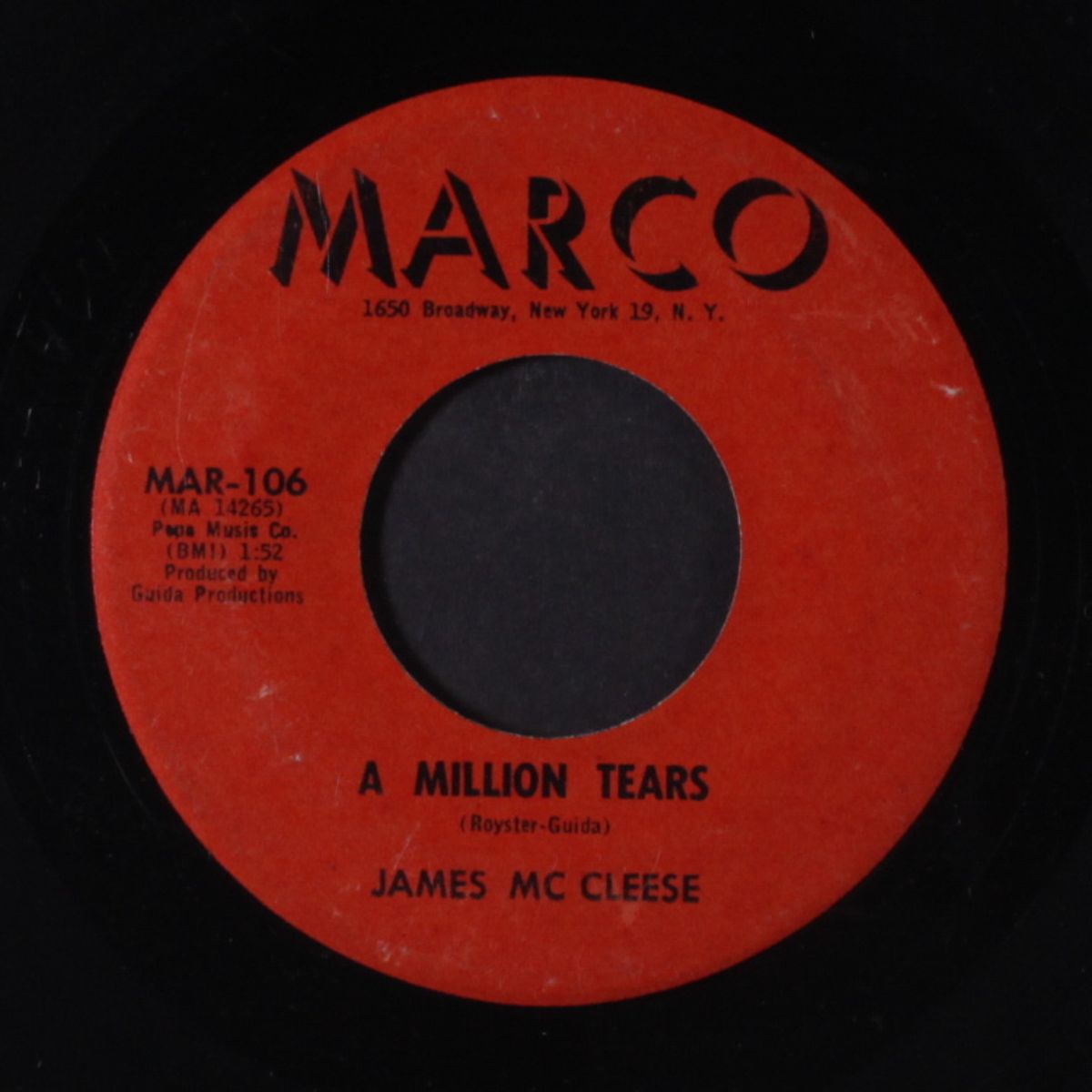 a million tears / i love you so by JAMES MCCLEESE