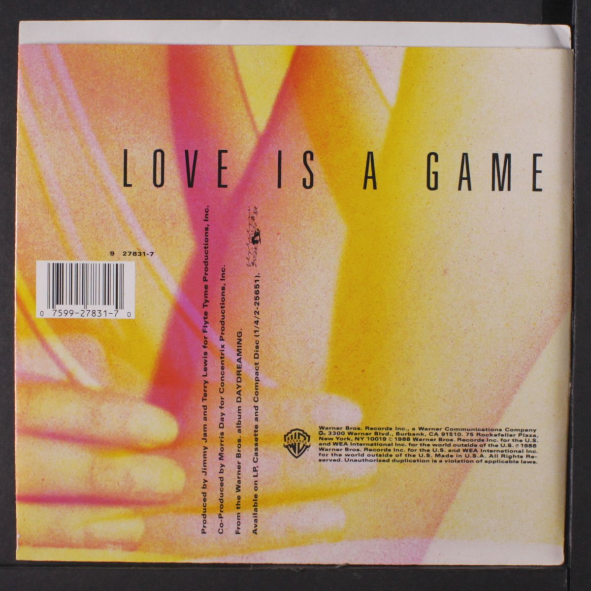 love is a game / same by MORRIS DAY