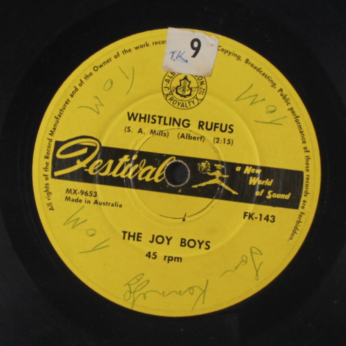 joye guitar boogie / whistling rufus by JOY BOYS