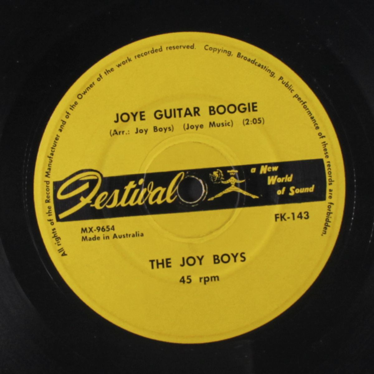 joye guitar boogie / whistling rufus by JOY BOYS