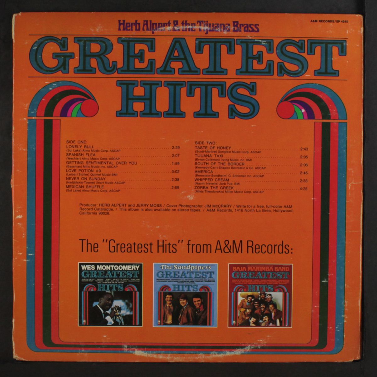 greatest hits by HERB ALPERT & TIJUANA BRASS