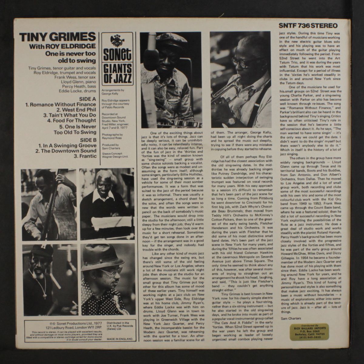 one is never too young to swing by TINY GRIMES & ROY ELDRIDGE