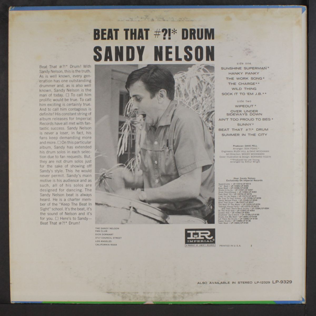 beat that #?!* drum by SANDY NELSON