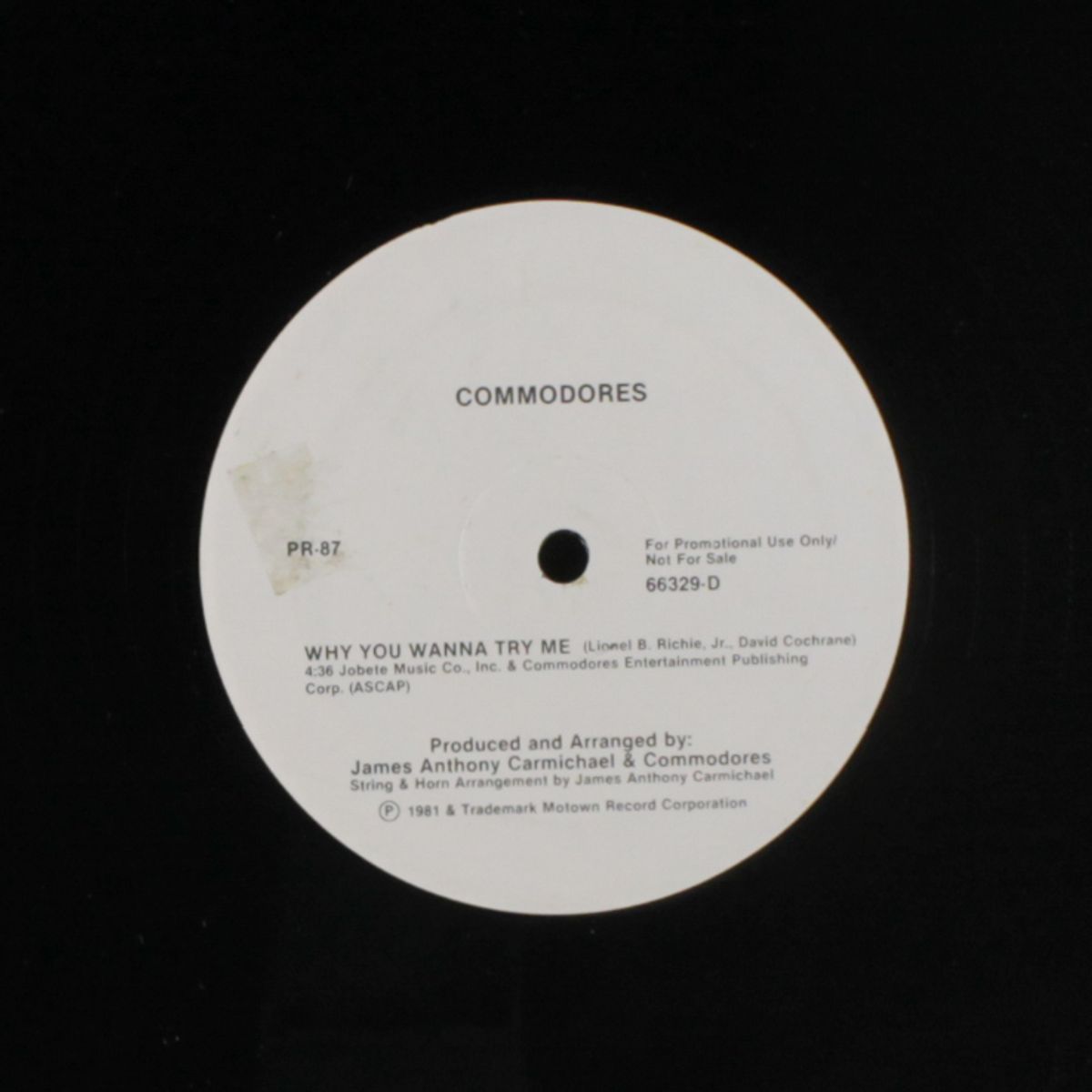 why you wanna try me / keep on taking me higher by COMMODORES