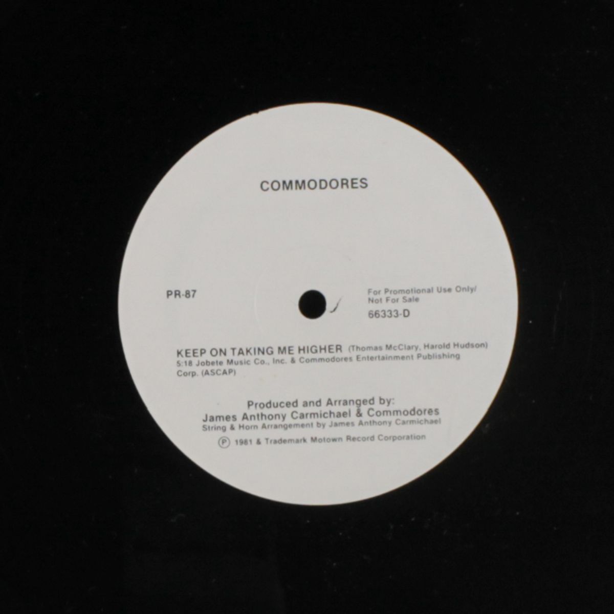 why you wanna try me / keep on taking me higher by COMMODORES