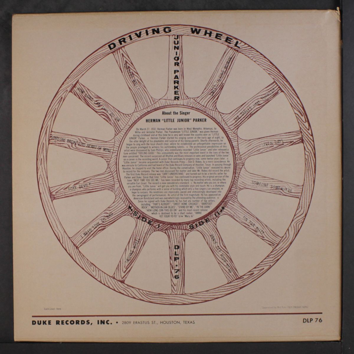 driving wheel by LITTLE JUNIOR PARKER