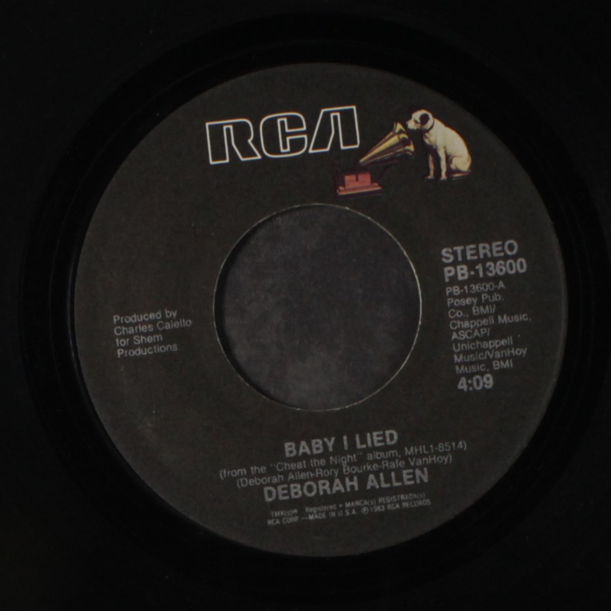 baby i lied / time is taking you away from me by DEBORAH ALLEN