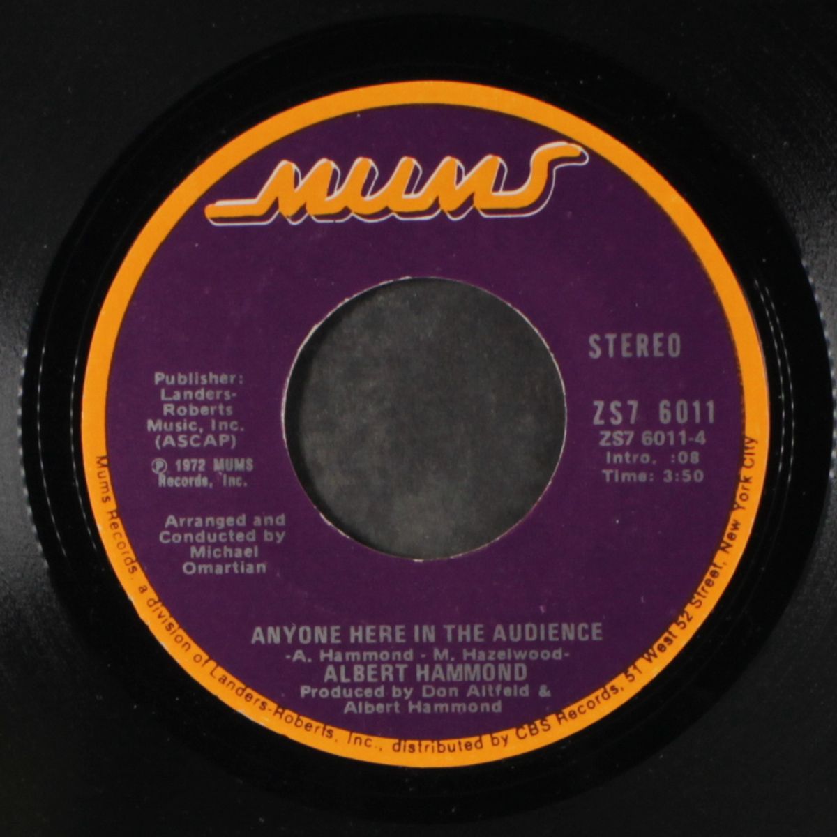 it never rains in southern california / anyone here in the audience by ALBERT HAMMOND