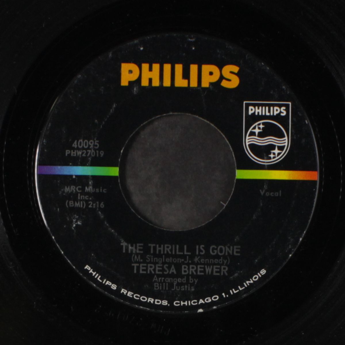 the thrill is gone / she'll never never love you by TERESA BREWER