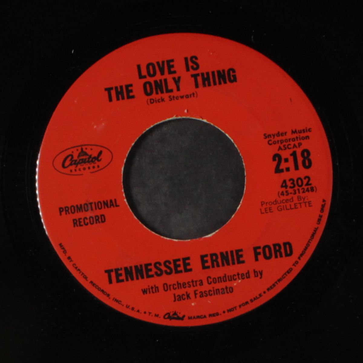 love is the only thing / sunny side of heaven by TENNESSEE ERNIE FORD