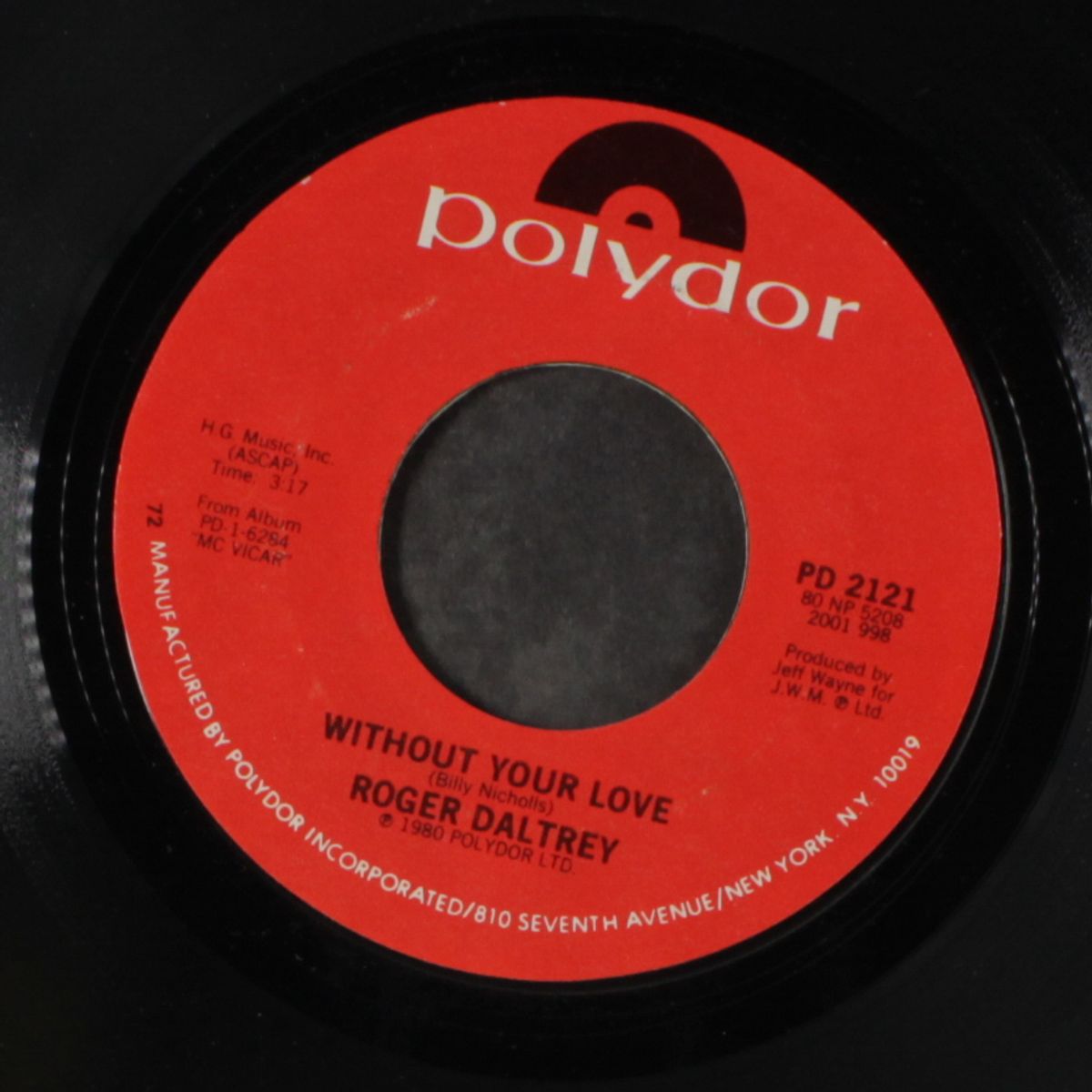 without your love / escape part 1 by ROGER DALTREY