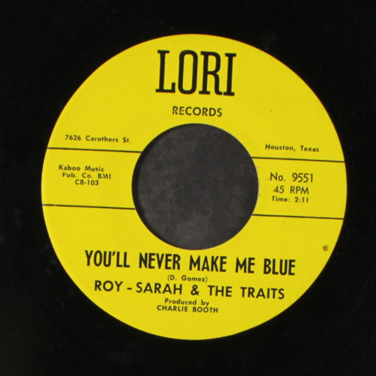 get back / you'll never make me blue by ROY, SARAH & TRAITS