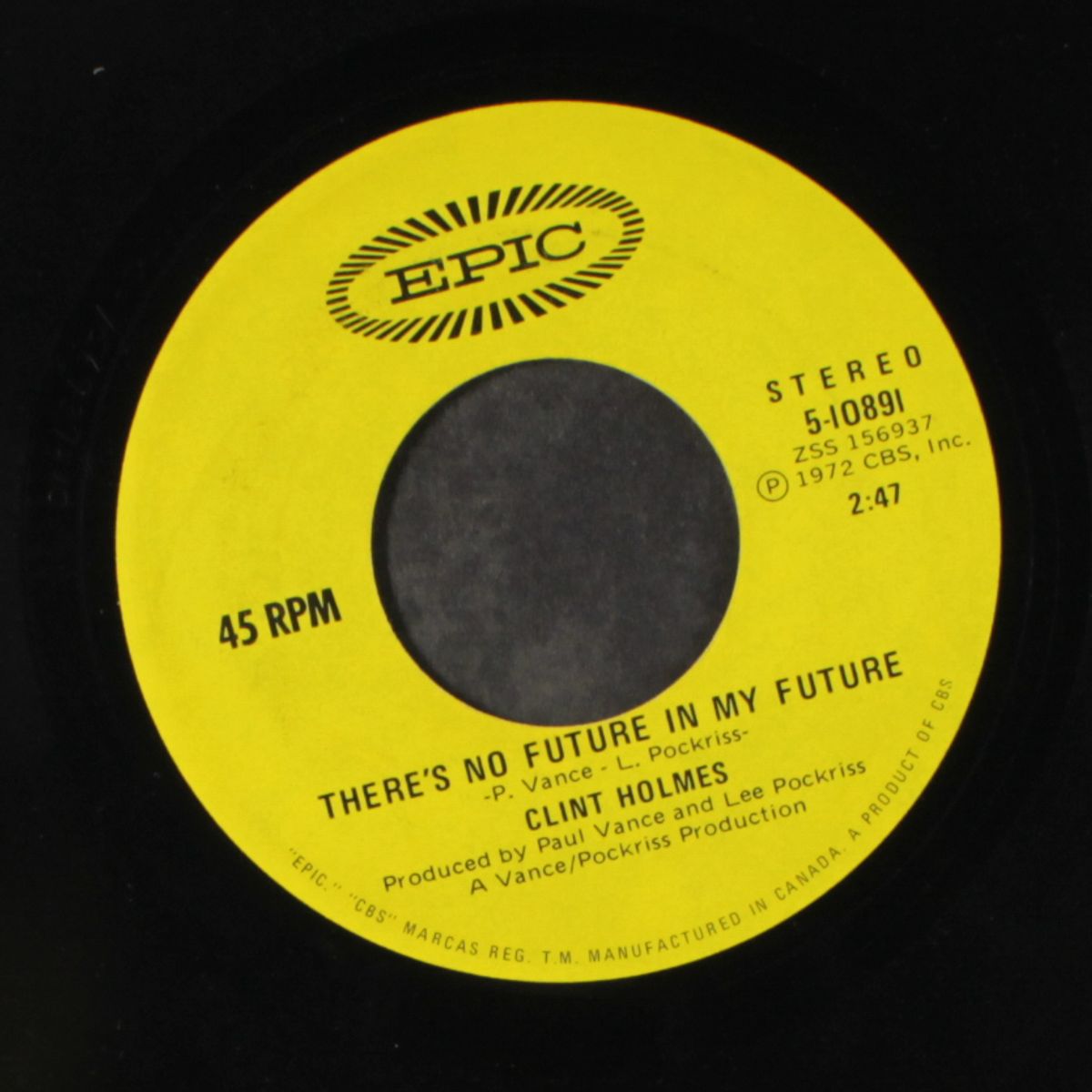 playground in my mind / there's no future in my future by CLINT HOLMES
