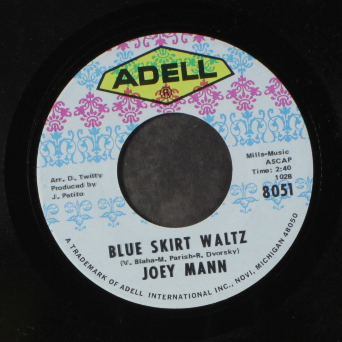 hurry home love / blue skirt waltz by JOEY MANN