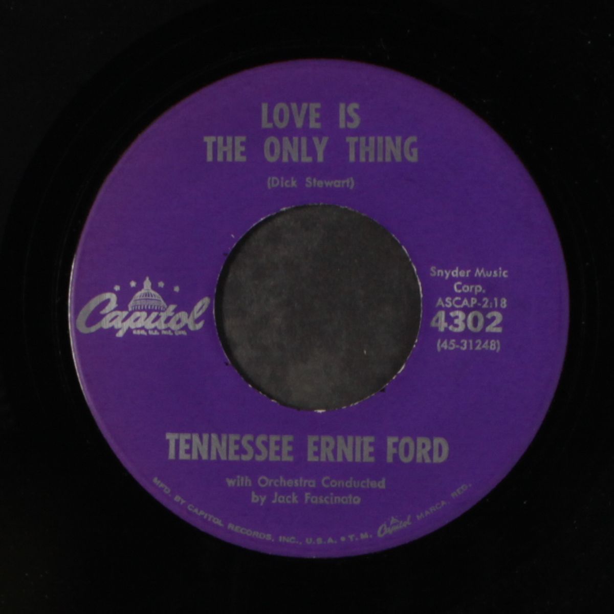 love is the only thing / sunny side of heaven by TENNESSEE ERNIE FORD