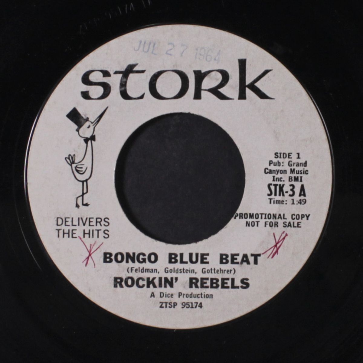 burn baby burn / bongo blue beat by ROCKIN' REBELS