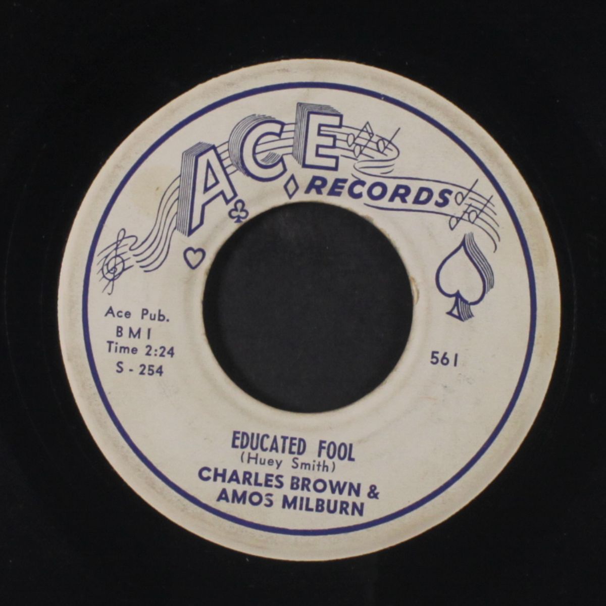 educated fool / i want to go home by CHARLES BROWN & AMOS MILBURN