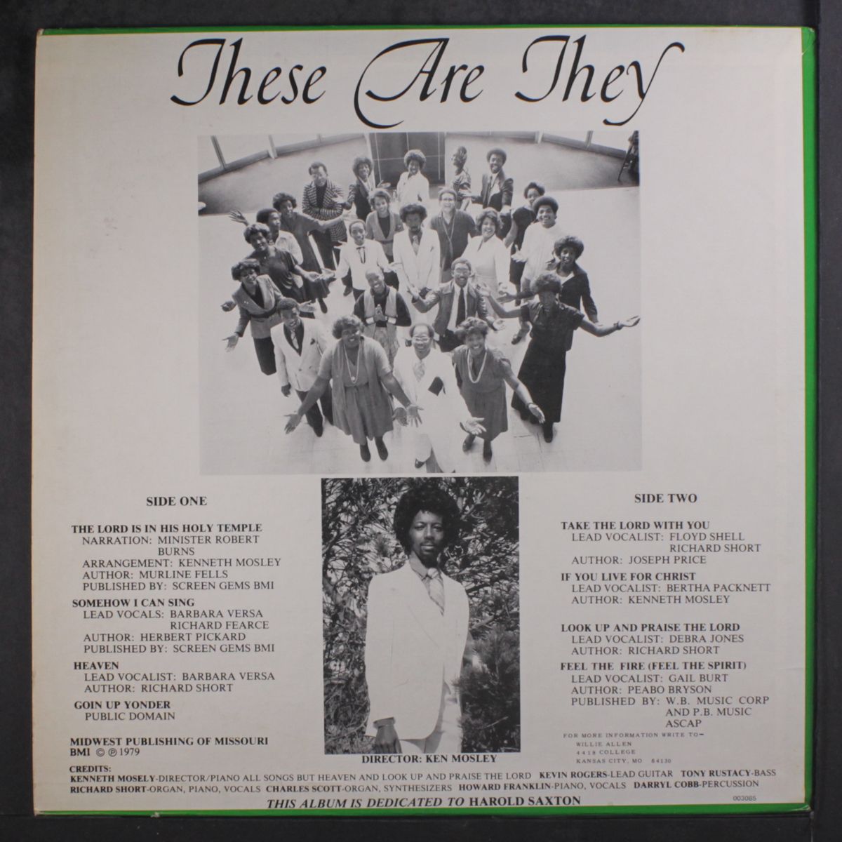 somehow i can sing by KENNETH MOSLEY & THESE ARE THEY