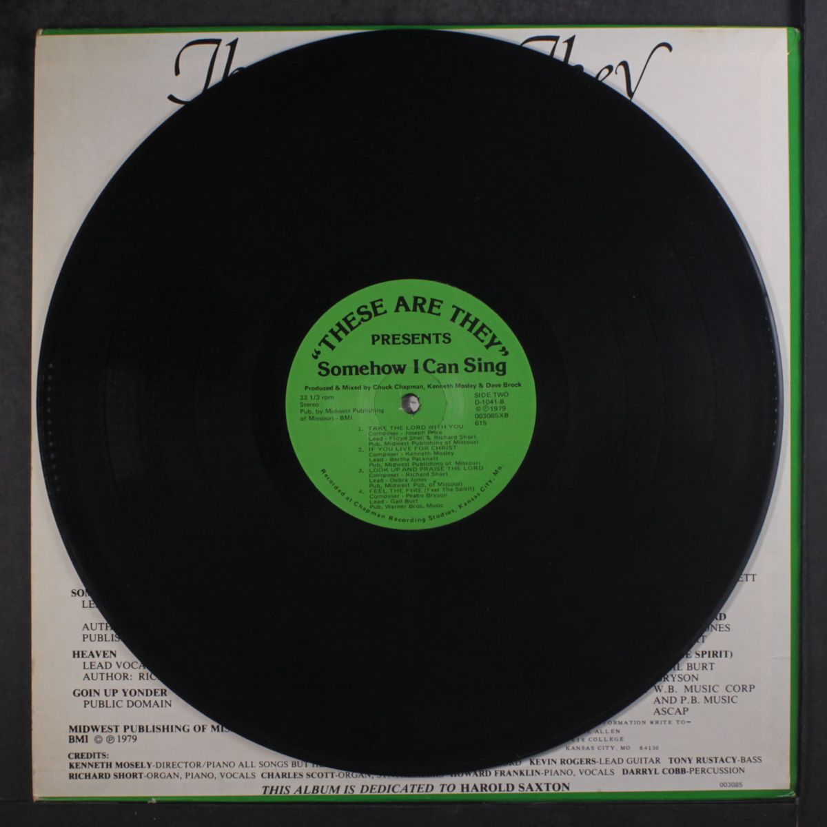 somehow i can sing by KENNETH MOSLEY & THESE ARE THEY