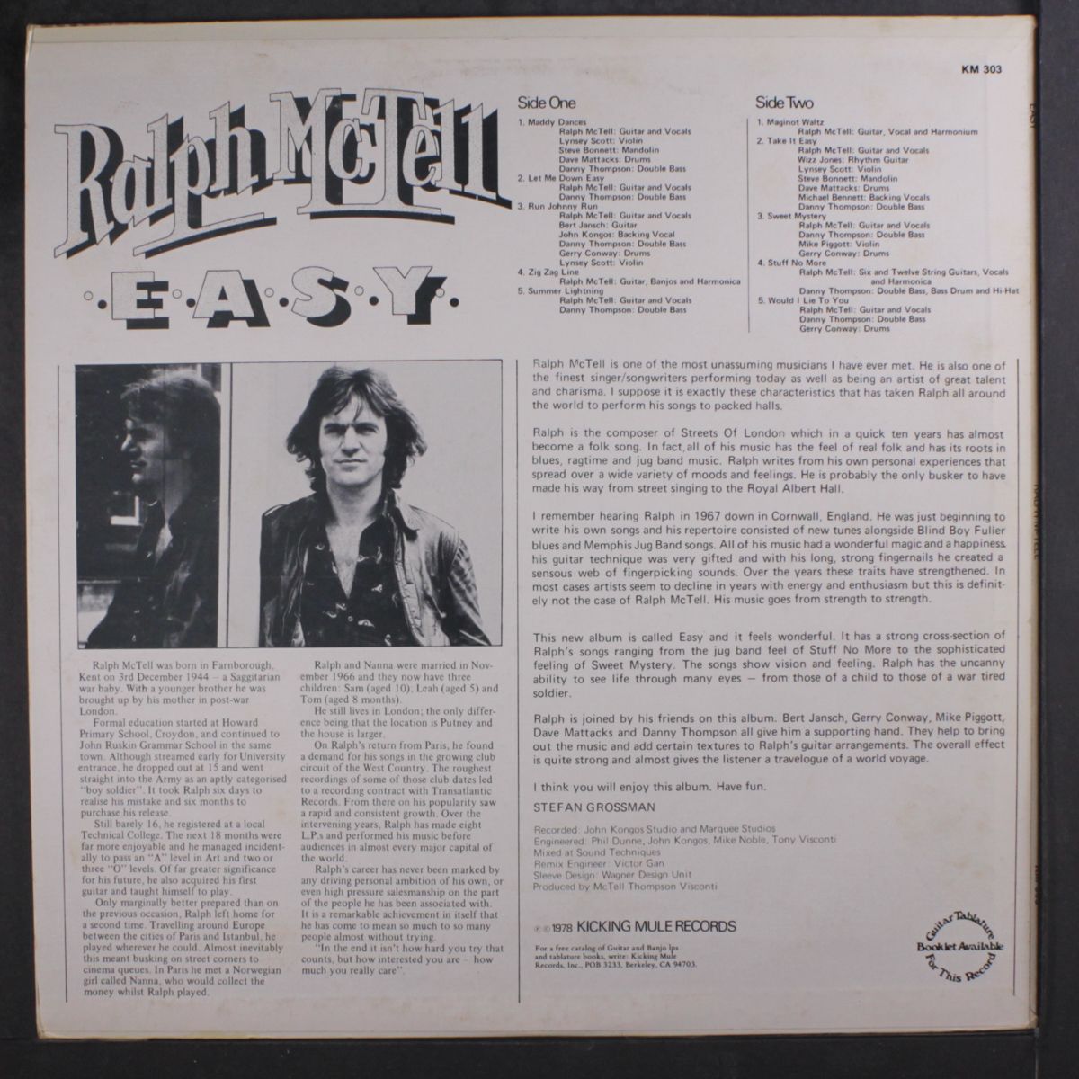 easy by RALPH MCTELL