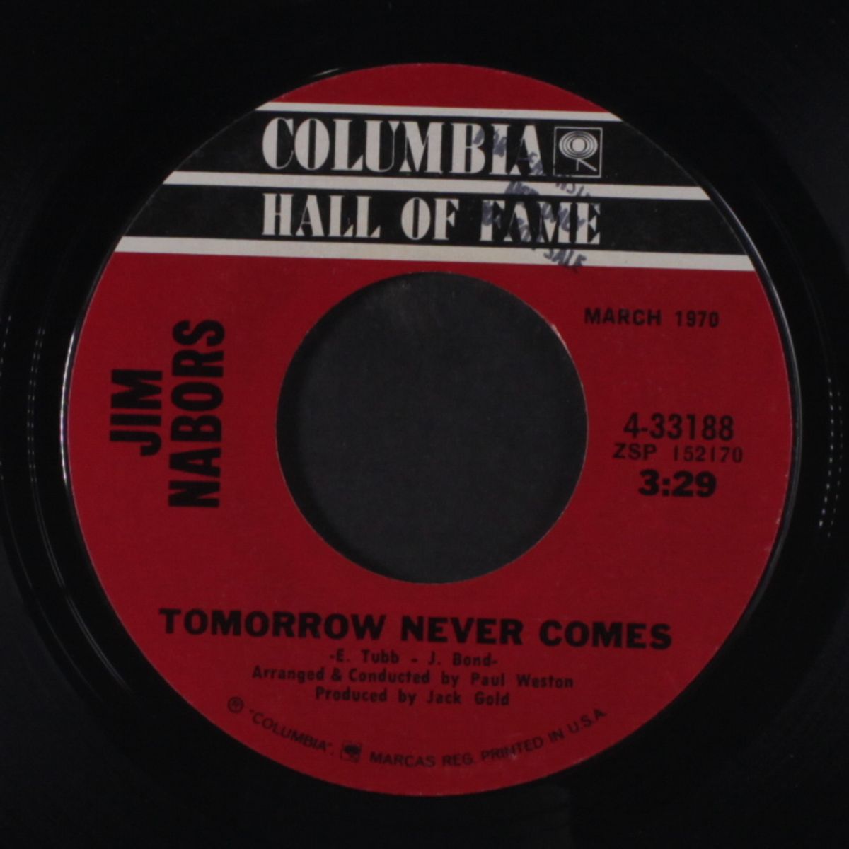 love me with all your heart / tomorrow never comes by JIM NABORS