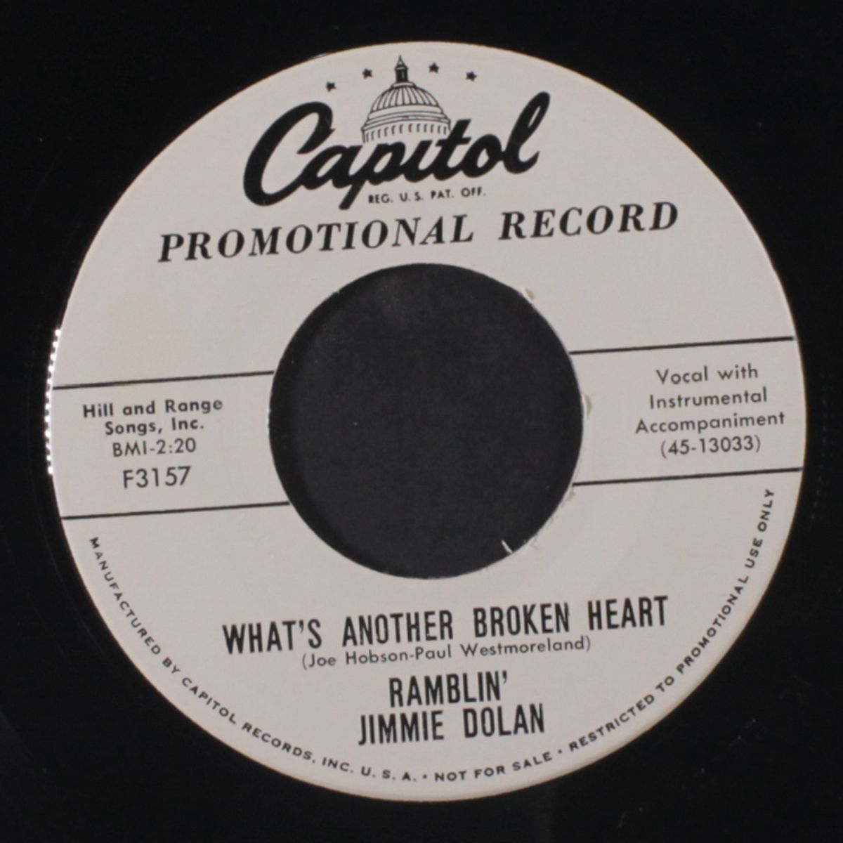 jolly captain huddlestead / what's another broken heart by RAMBLIN' JIMMIE DOLAN