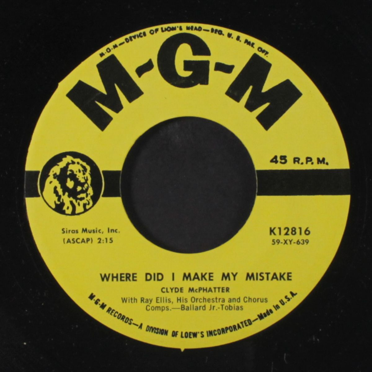 where did i make my mistake / twice as nice by CLYDE MCPHATTER