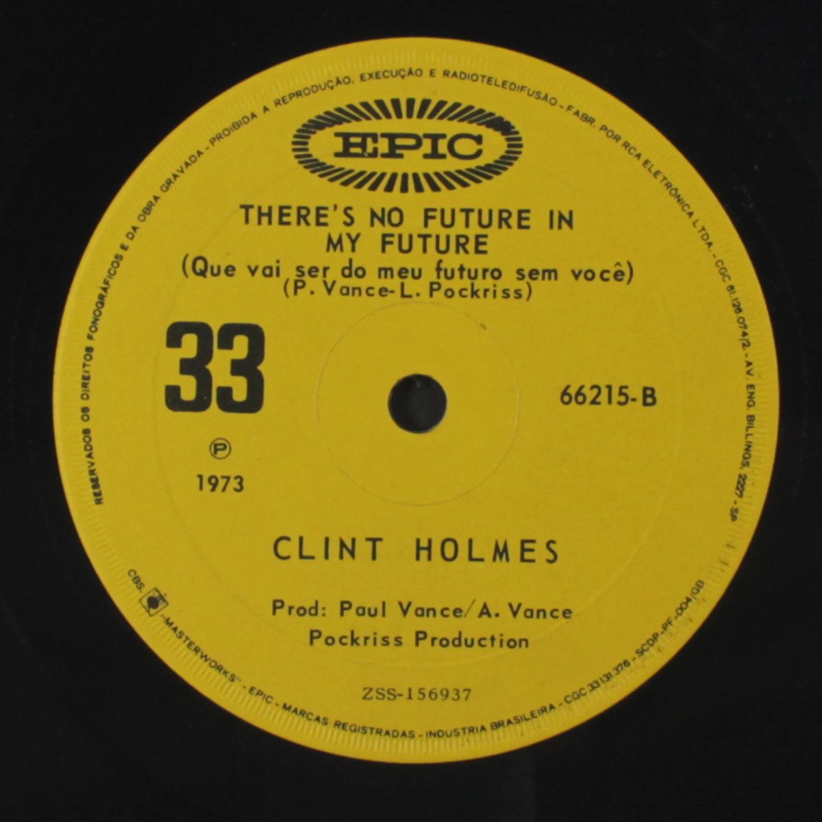 playground in my mind / there's no future in my future by CLINT HOLMES