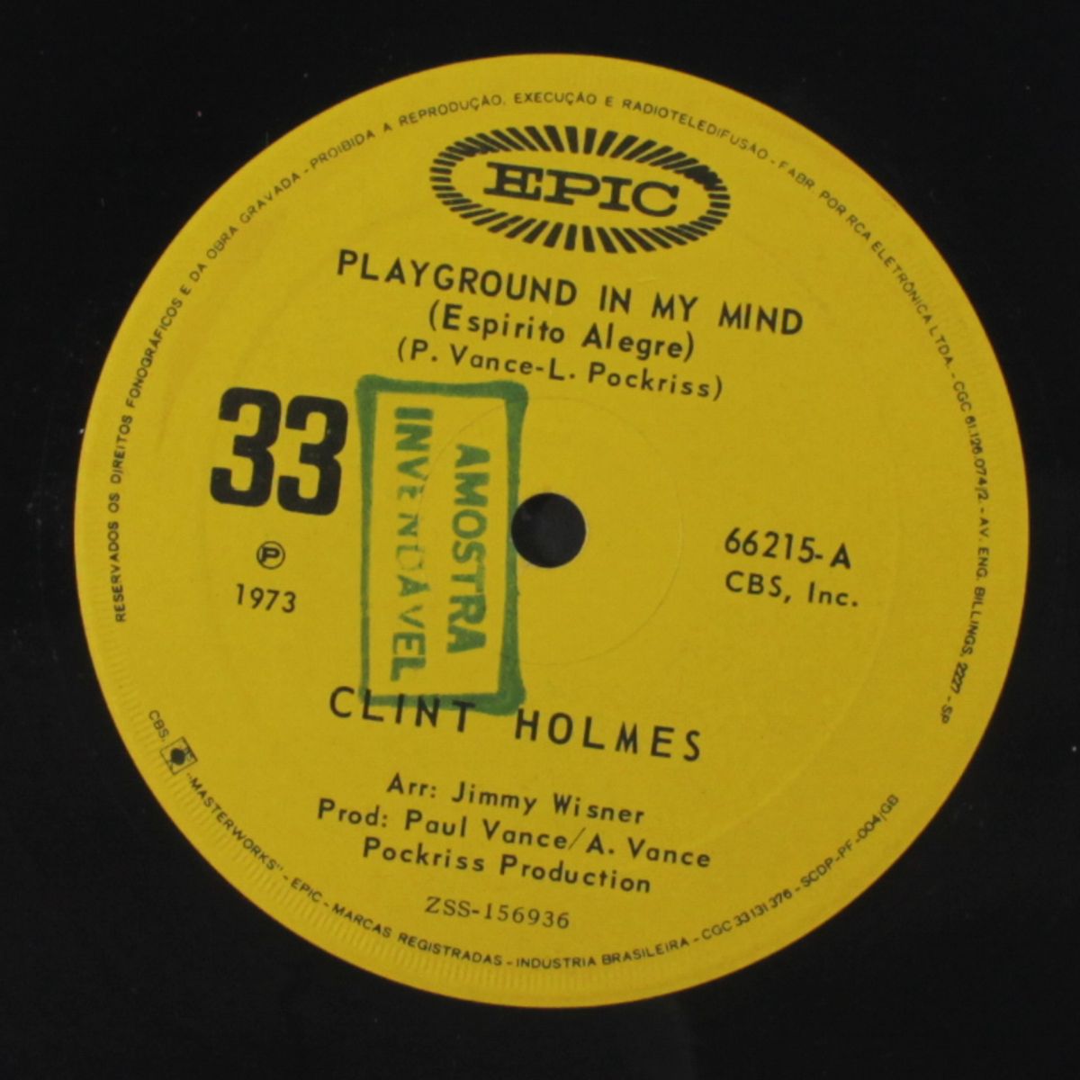 playground in my mind / there's no future in my future by CLINT HOLMES