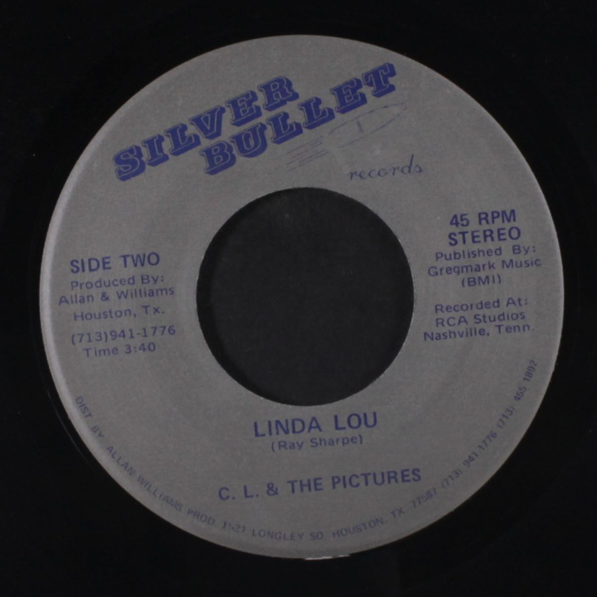tell me it's not too late / linda lou by C.L. & PICTURES