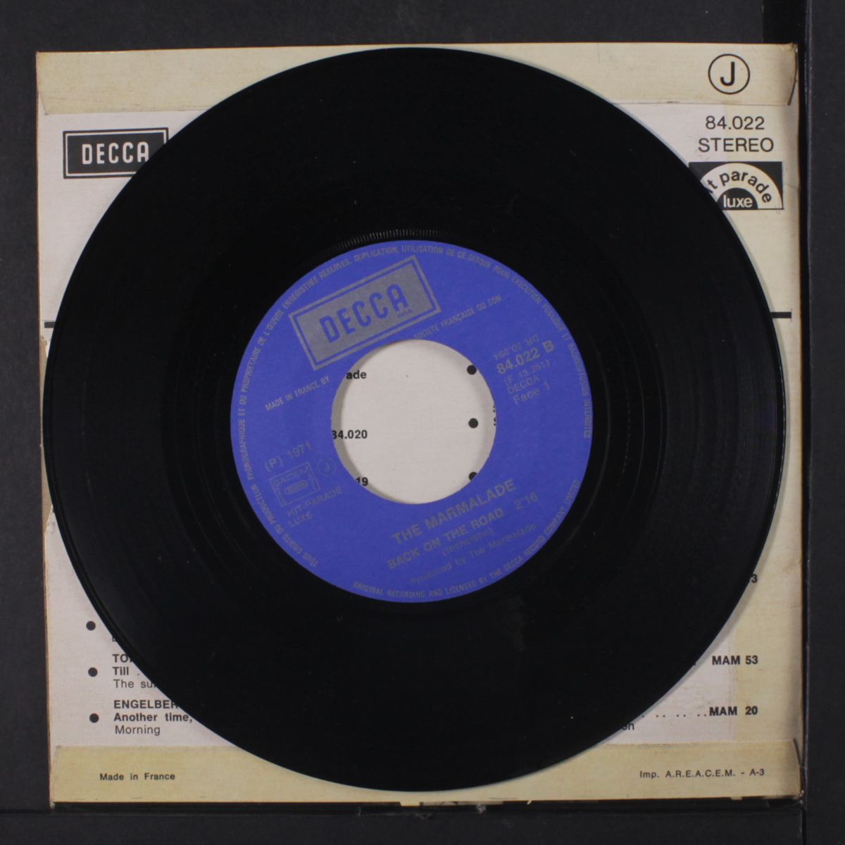 back on the road / love is hard to re-arrange by MARMALADE