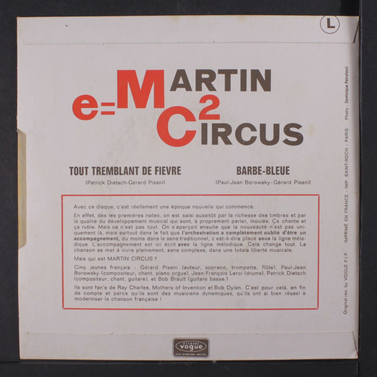 tout tremblant de fievre / barbe bleu by MARTIN CIRCUS