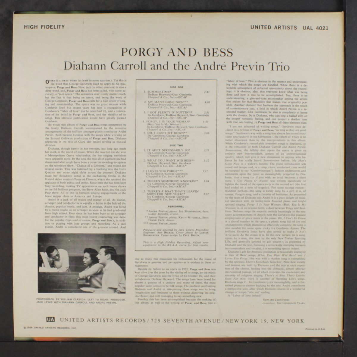 porgy and bess by DIAHANN CARROLL