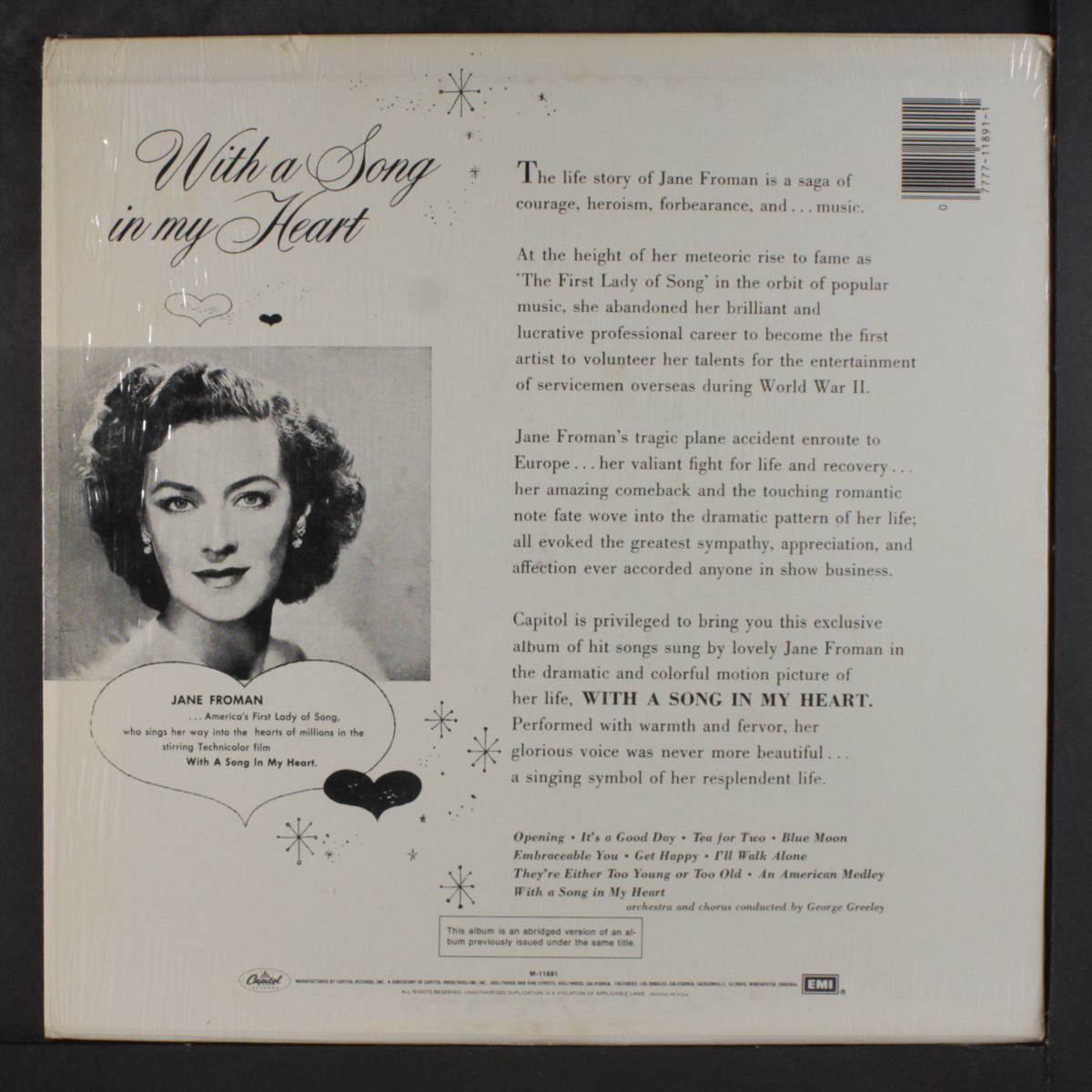 with a song in my heart by JANE FROMAN